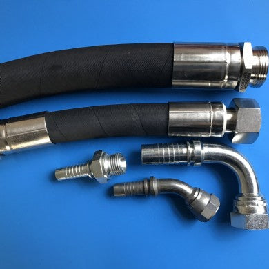 Hydraulikschlauch-Leitung EN854 2TE06 (1/4") - Stahl-Armaturen